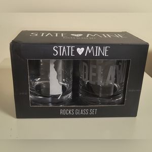 State Of Mine Deleware Rocks Glass Box Set - New In Box